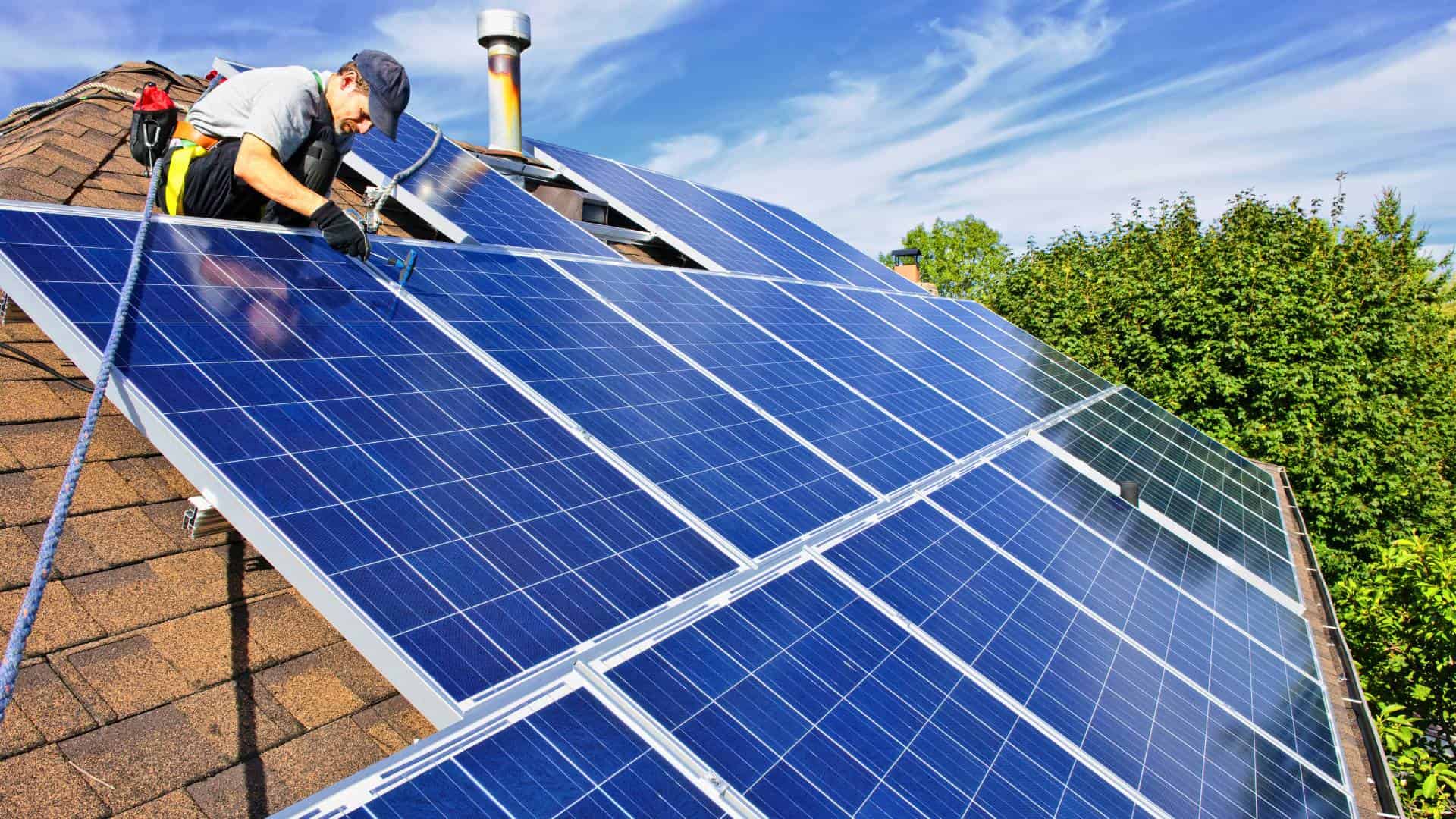 Panneaux solaires placés après la simulation crédit énergie