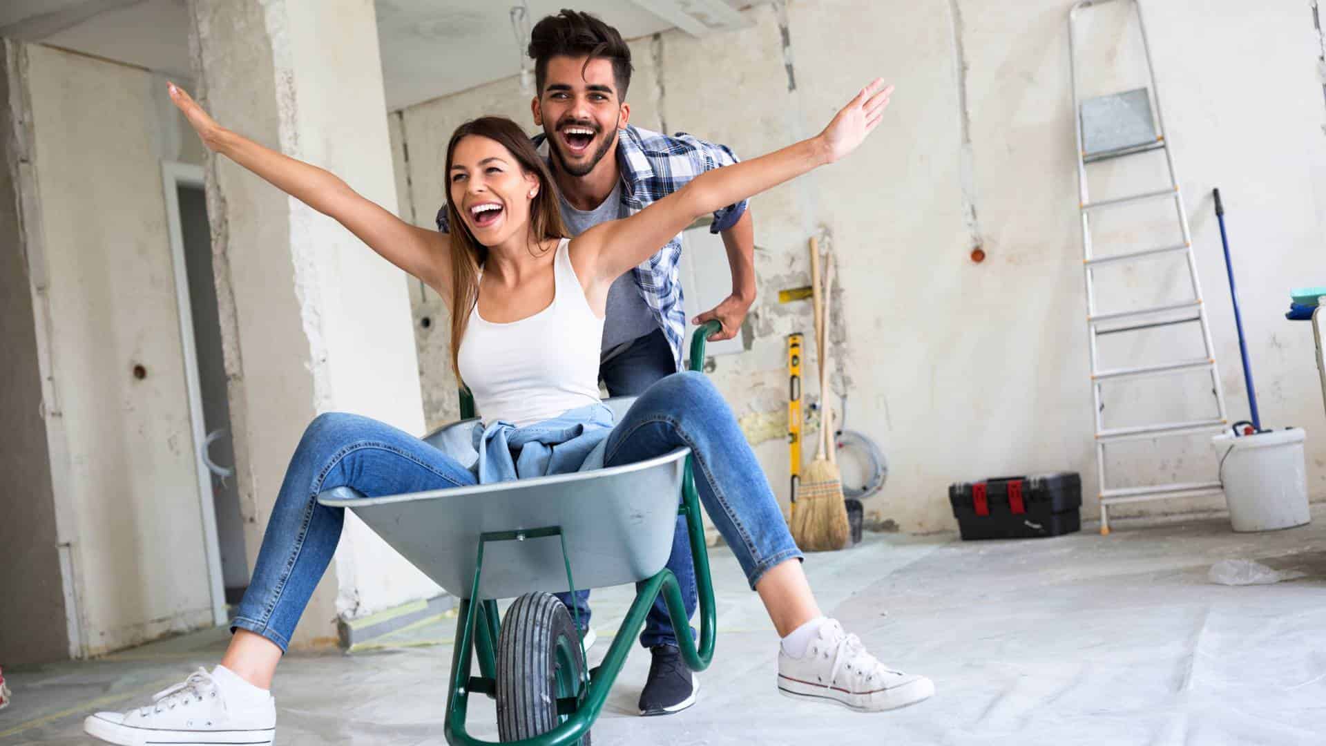 Rénovation d'une maison après une simulation prêt travaux