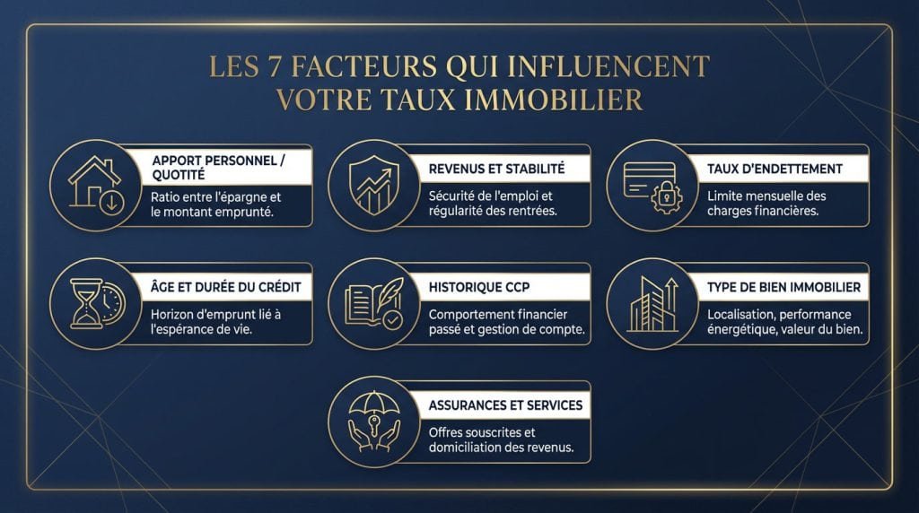 7 facteurs qui jouent sur votre taux crédit immobilier