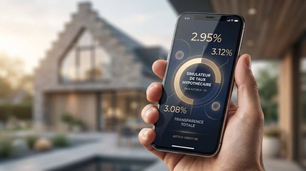 Iphone montant un simulateur de taux crédit immobilier