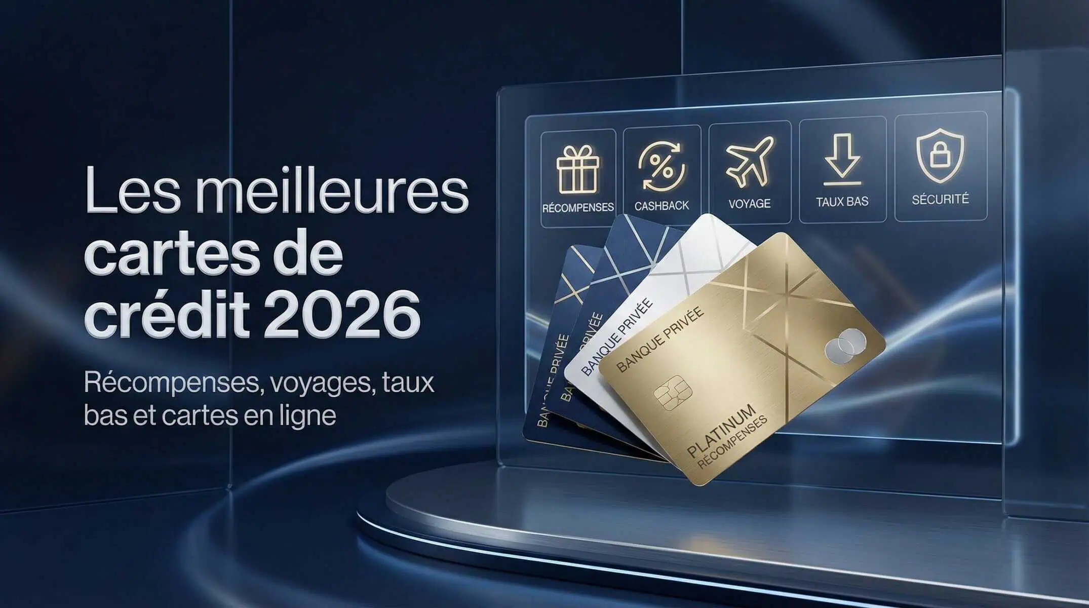 Meilleures cartes de crédit 2026